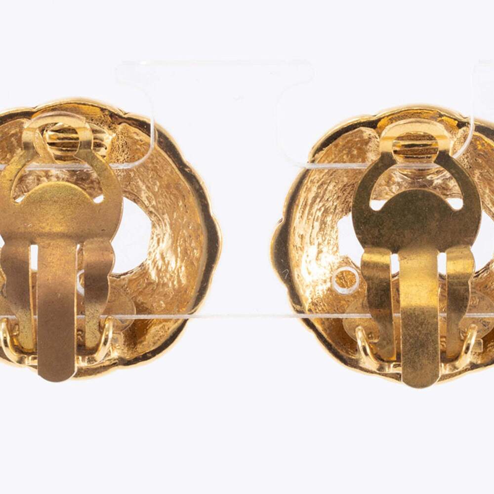 CHANEL Gold Logo Earrings - Picture 7 of 16